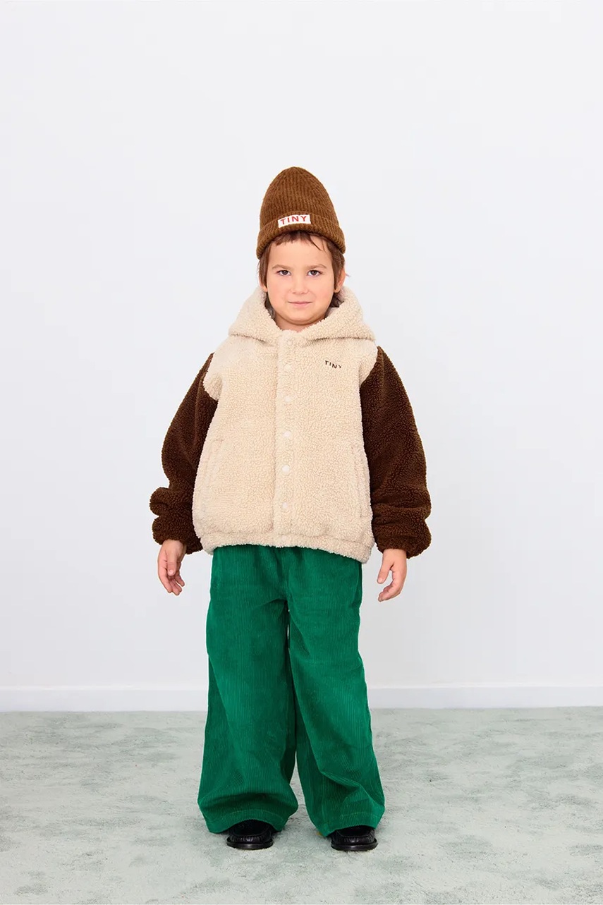 Geacă copii tinycottons COLOR BLOCK POLAR SHERPA HOODIE Geacă copii tinycottons COLOR BLOCK POLAR SHERPA HOODIE