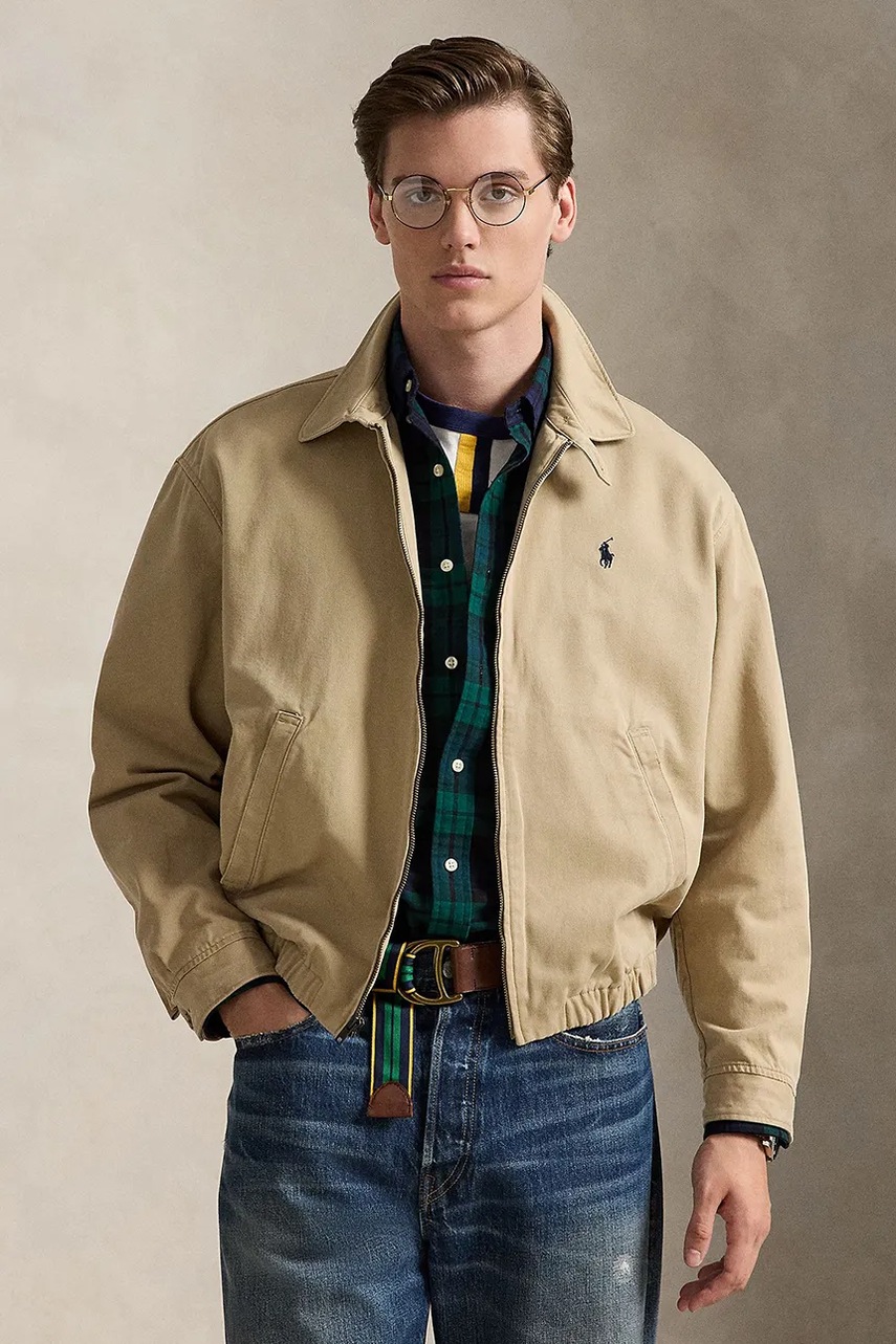 Jachetă scurtă pentru bărbați polo ralph lauren, din bumbac Jachetă scurtă pentru bărbați polo ralph lauren, din bumbac