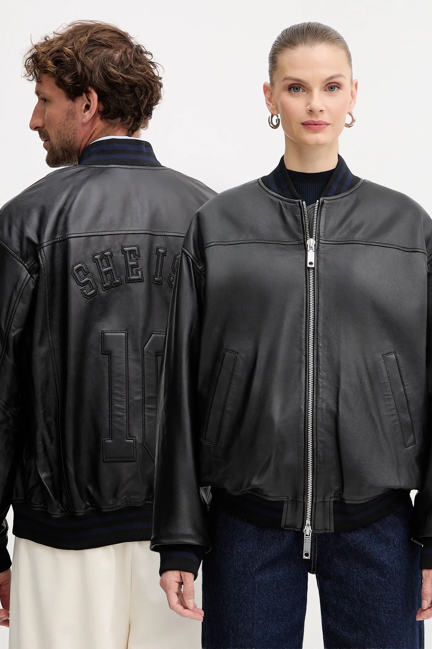 Geacă bomber din piele MAX&co. Geacă bomber din piele MAX&co.