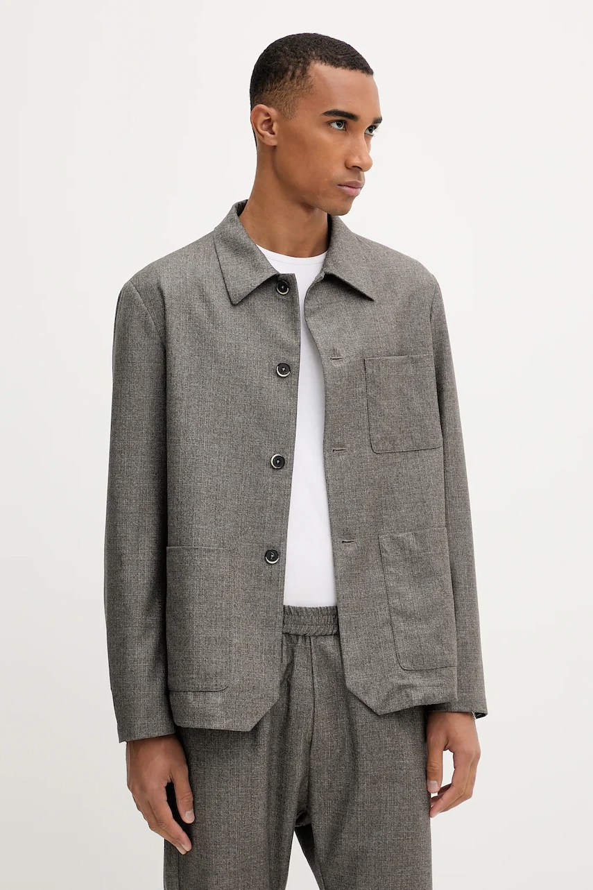 Geacă de lână Overshirt BARENA VENEZIA Visal Geacă de lână Overshirt BARENA VENEZIA Visal