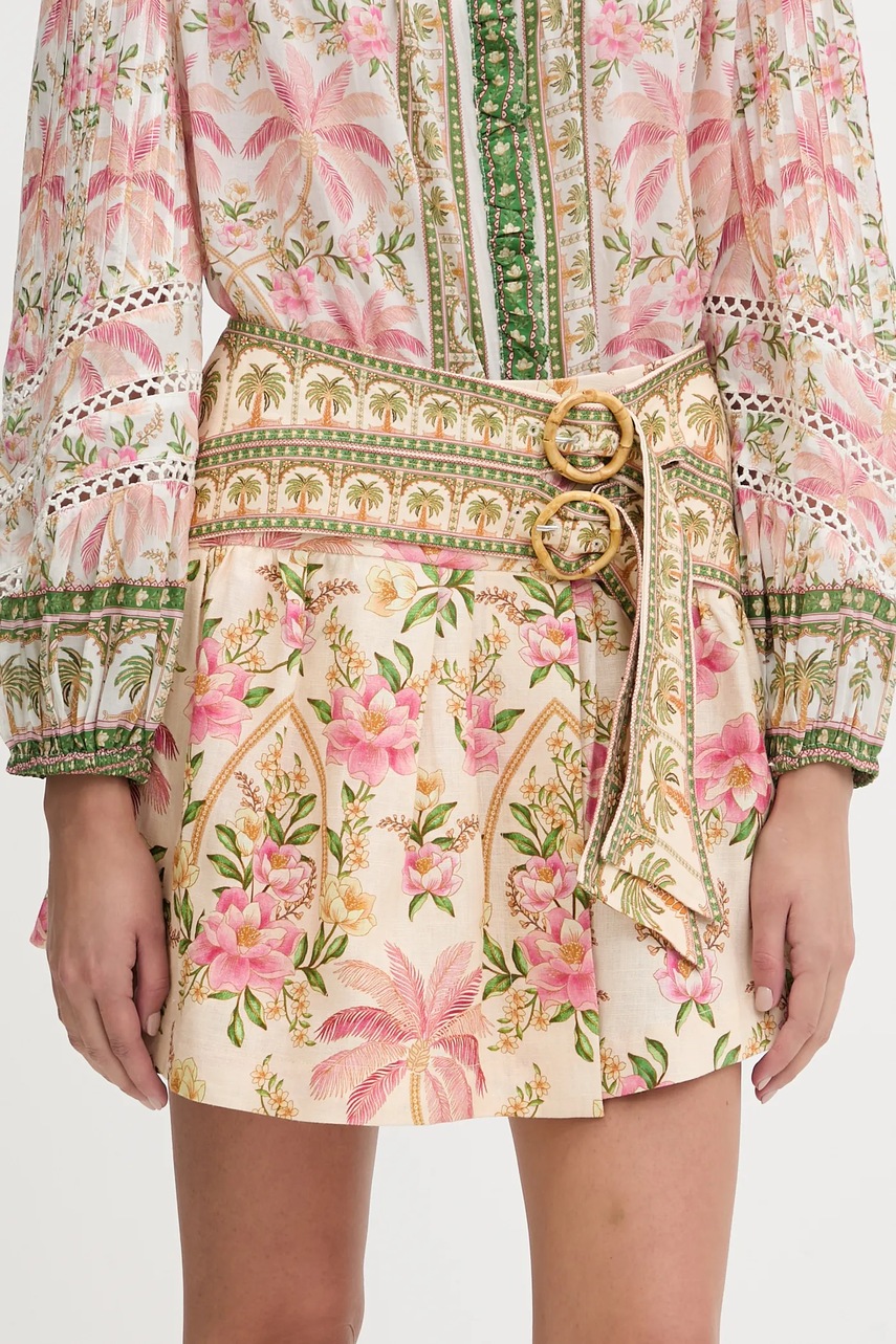 Fustă din in farm rio Fustă din in farm rio