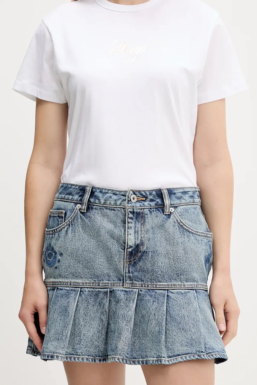 Fustă HUGO blue din denim gaby_b Fustă HUGO blue din denim gaby_b