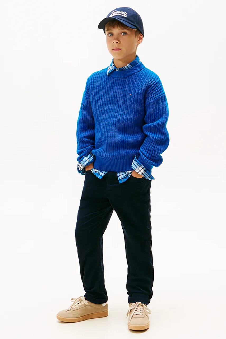 Pantaloni de bumbac tommy hilfiger pentru copii Pantaloni de bumbac tommy hilfiger pentru copii