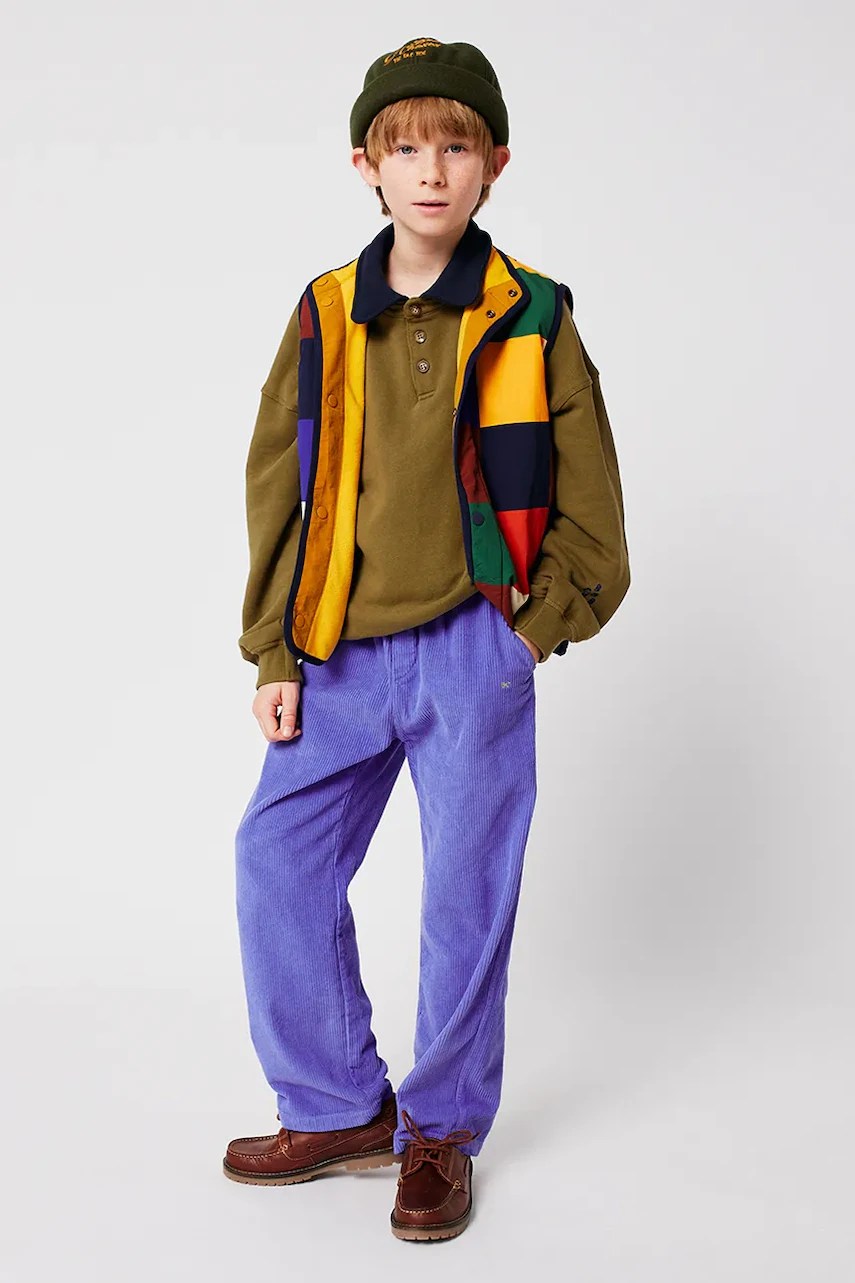 Pantaloni de bumbac pentru copii bobo choses Pantaloni de bumbac pentru copii bobo choses