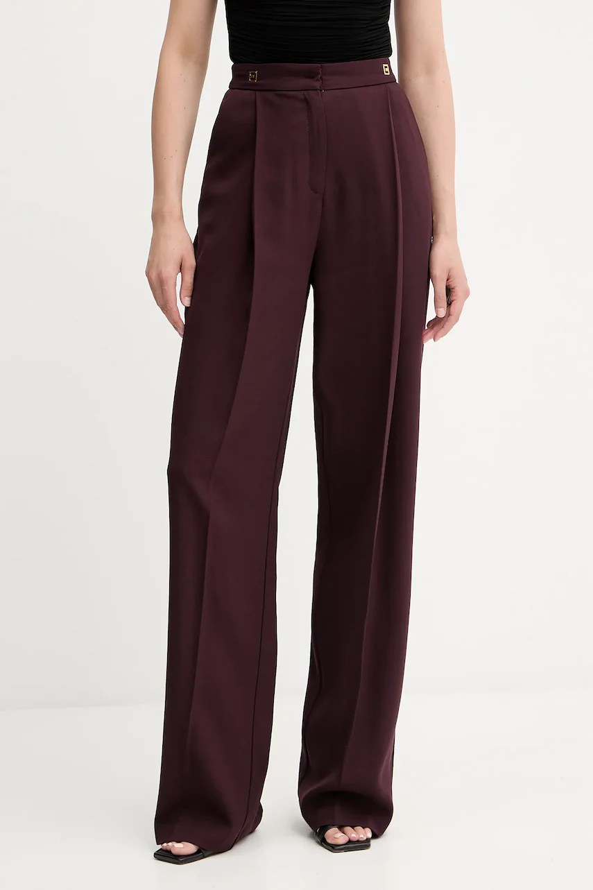 Pantaloni de lână elisabetta franchi Pantaloni de lână elisabetta franchi
