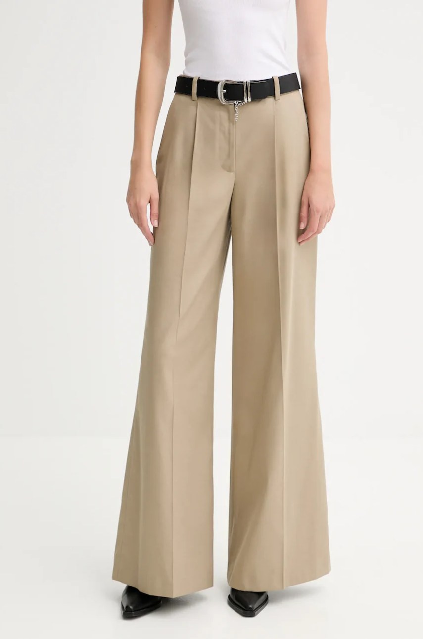 Pantaloni din lână IRO Pantaloni din lână IRO