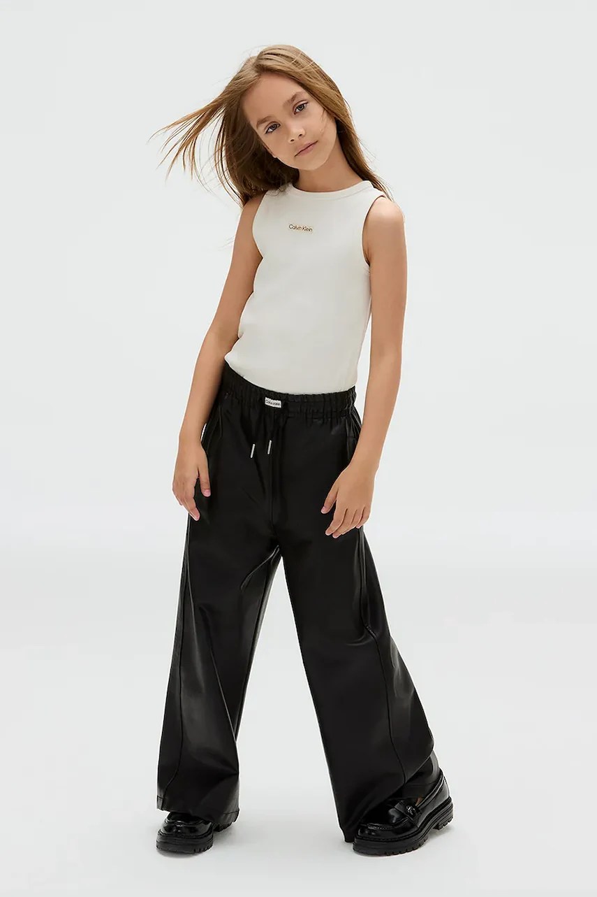 Pantaloni FAUX LEATHER calvin klein jeans Pantaloni FAUX LEATHER calvin klein jeans