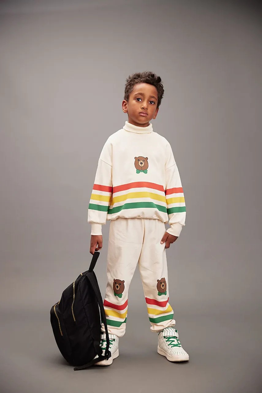 Pantaloni de trening mini rodini din bumbac pentru copii Bear Pantaloni de trening mini rodini din bumbac pentru copii Bear