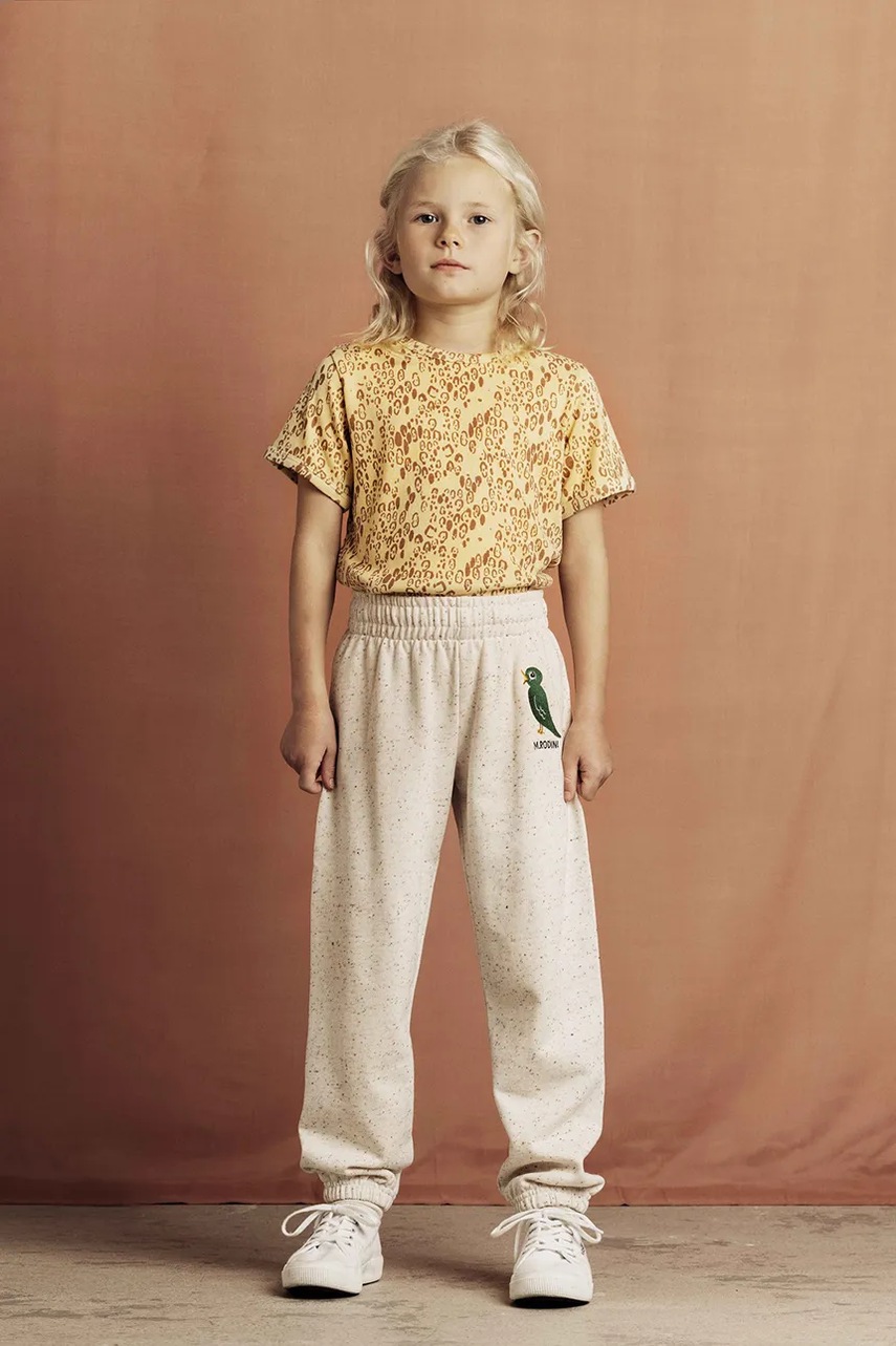 Pantaloni de trening din bumbac mini rodini pentru copii Bird Pantaloni de trening din bumbac mini rodini pentru copii Bird