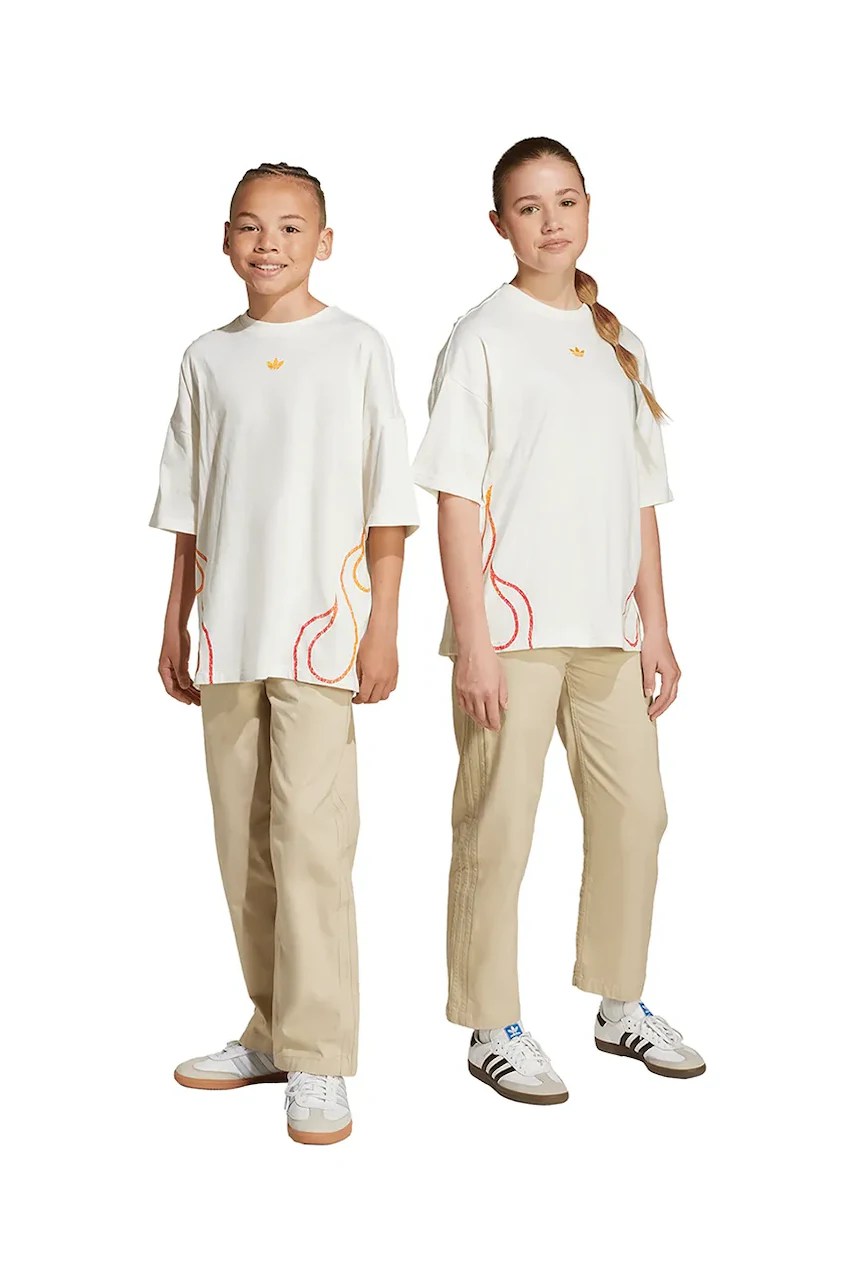 Pantaloni din bumbac adidas originals pentru copii Pantaloni din bumbac adidas originals pentru copii