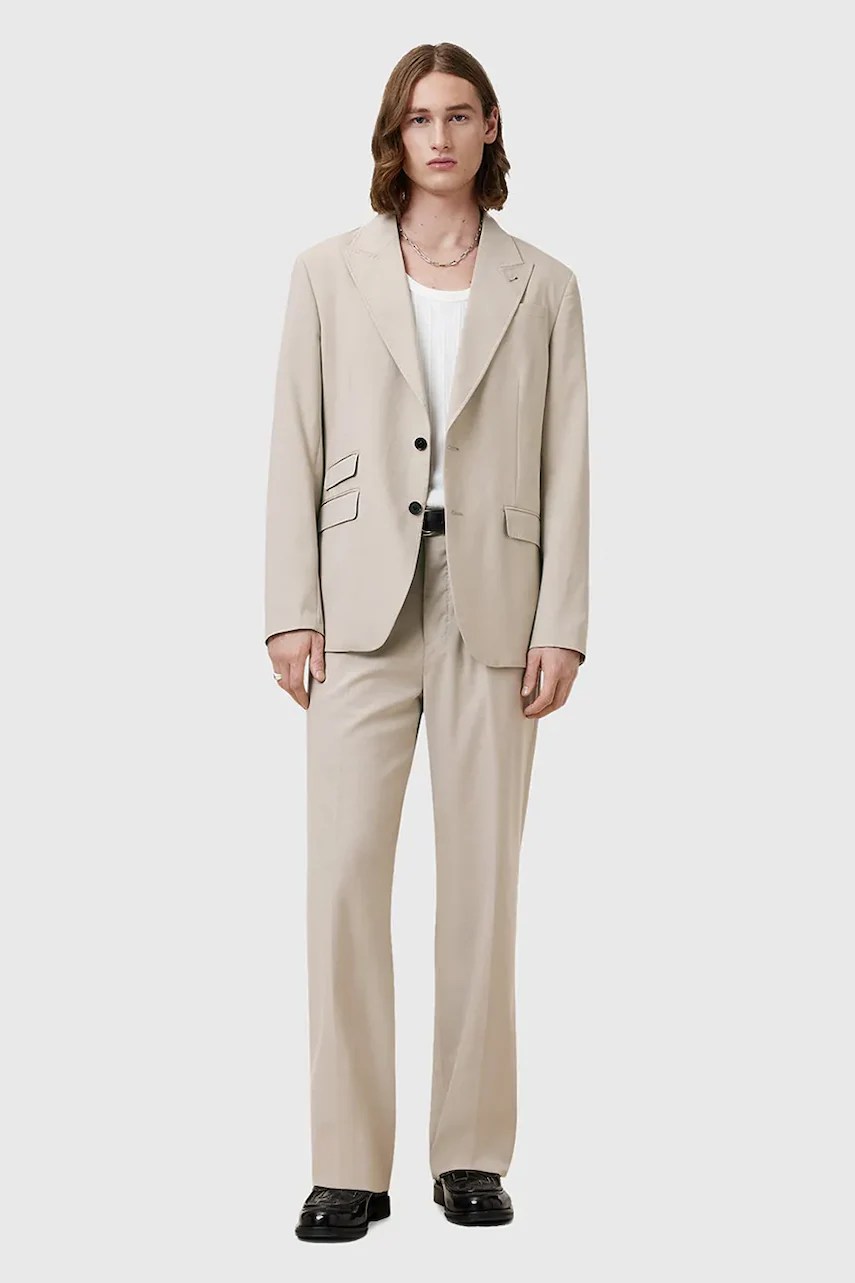 Pantaloni din lână GALLOW de la AllSaints Pantaloni din lână GALLOW de la AllSaints