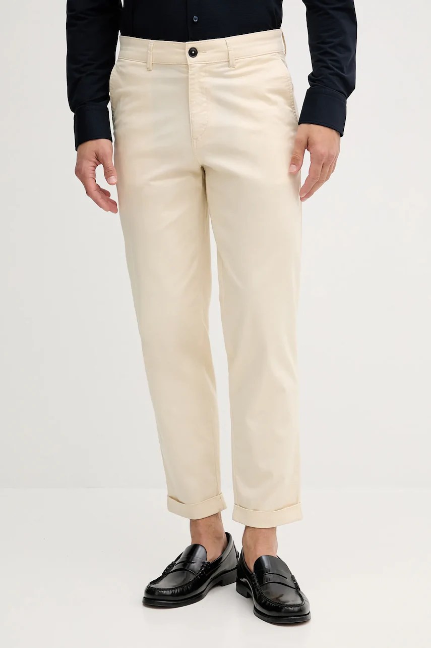 Pantaloni chino BOSS orange cu turn-up Pantaloni chino BOSS orange cu turn-up