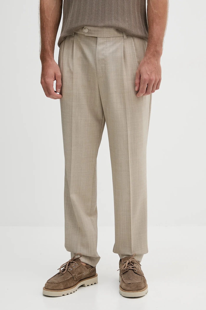 Pantaloni BOSS din lână c-perin-DPL-TU-253 Pantaloni BOSS din lână c-perin-DPL-TU-253