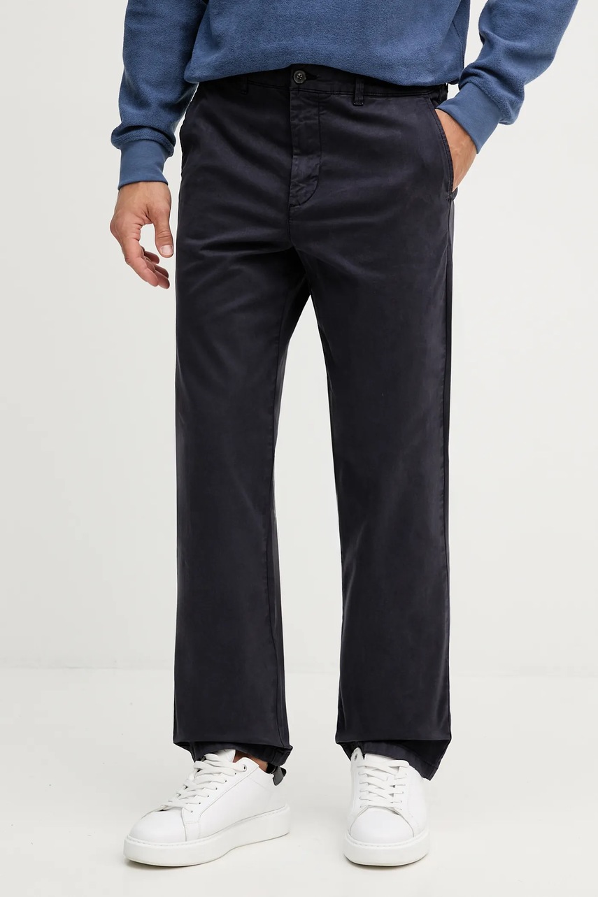 Pantaloni bărbătești united colors of benetton din bumbac cu elastan Pantaloni bărbătești united colors of benetton din bumbac cu elastan