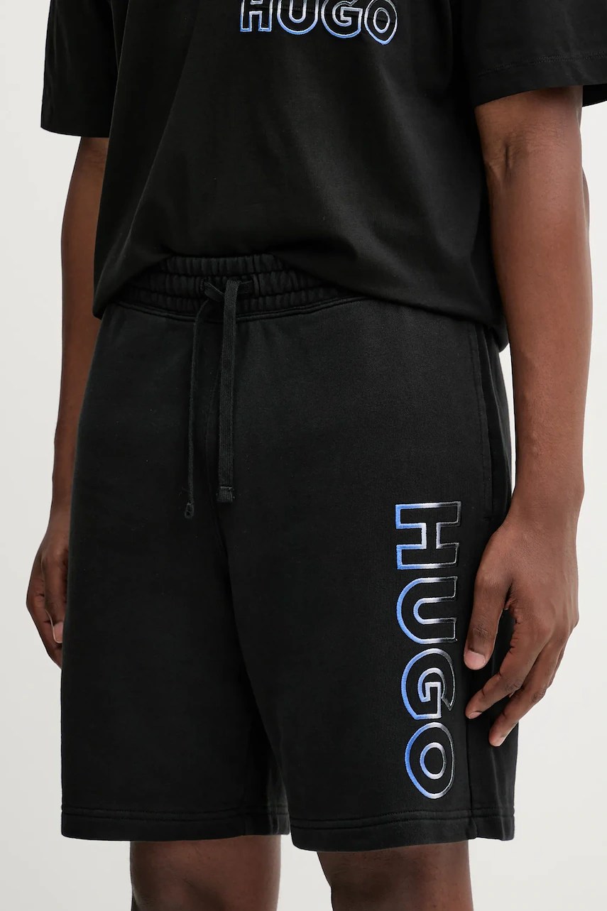 Pantaloni scurți bărbați HUGO blue din bumbac Nogshort Pantaloni scurți bărbați HUGO blue din bumbac Nogshort