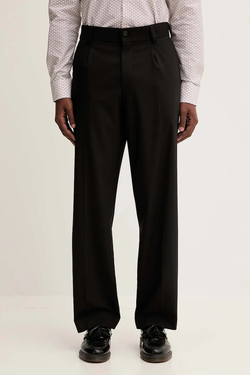 Pantaloni din amestec de lână HUGO Flips251X Pantaloni din amestec de lână HUGO Flips251X