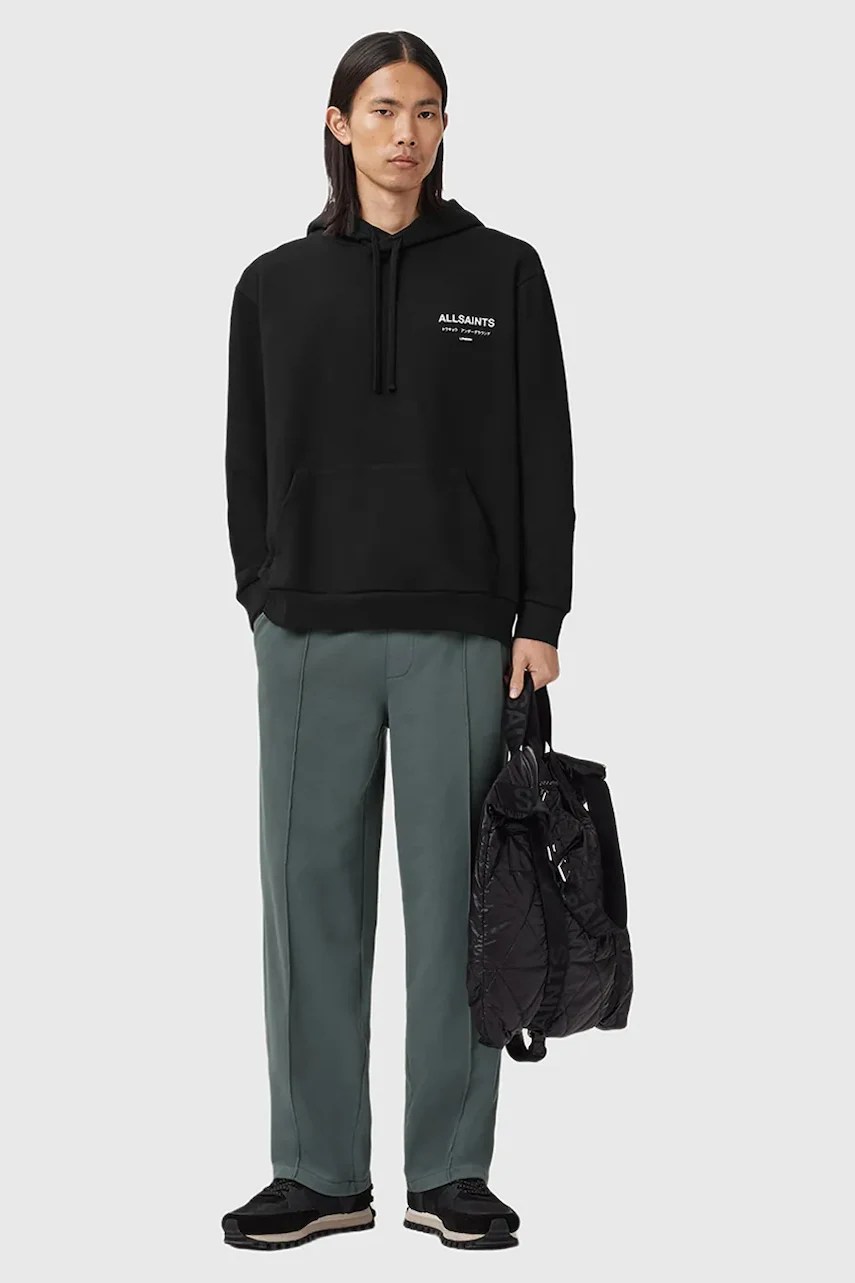 Pantaloni de trening din bumbac AllSaints MILO Pantaloni de trening din bumbac AllSaints MILO