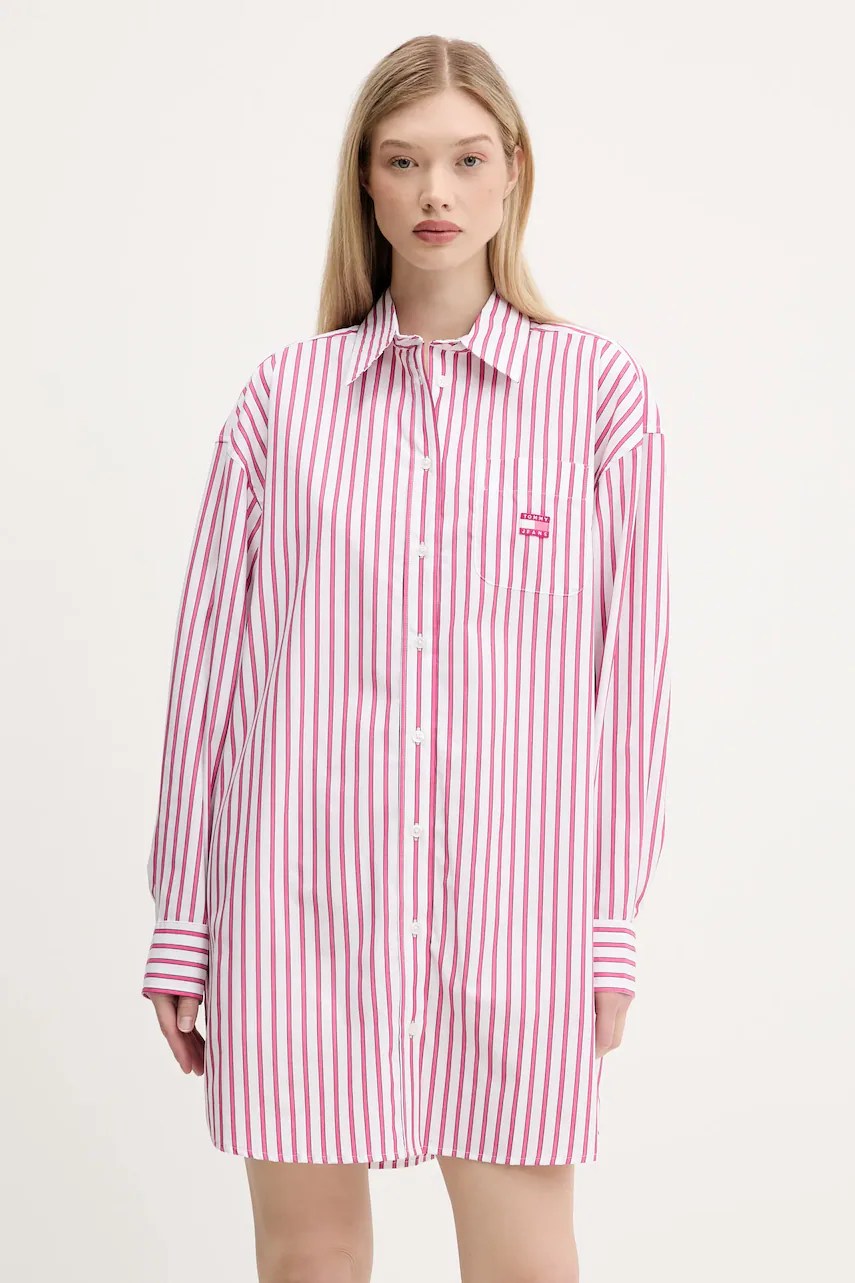 Rochie din bumbac organic tommy jeans Rochie din bumbac organic tommy jeans