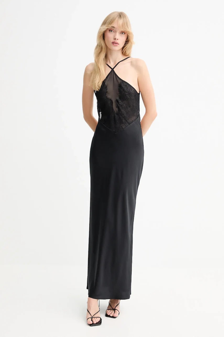 Rochie IRO din mătase cu spatele gol Rochie IRO din mătase cu spatele gol