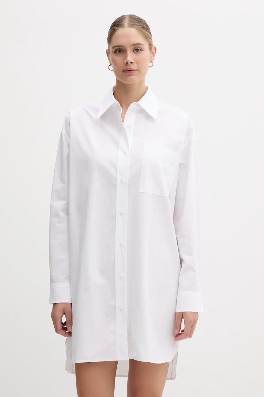 Rochie din bumbac calvin klein jeans Rochie din bumbac calvin klein jeans