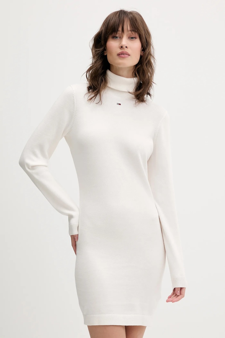 Rochie din bumbac organic tommy jeans Rochie din bumbac organic tommy jeans