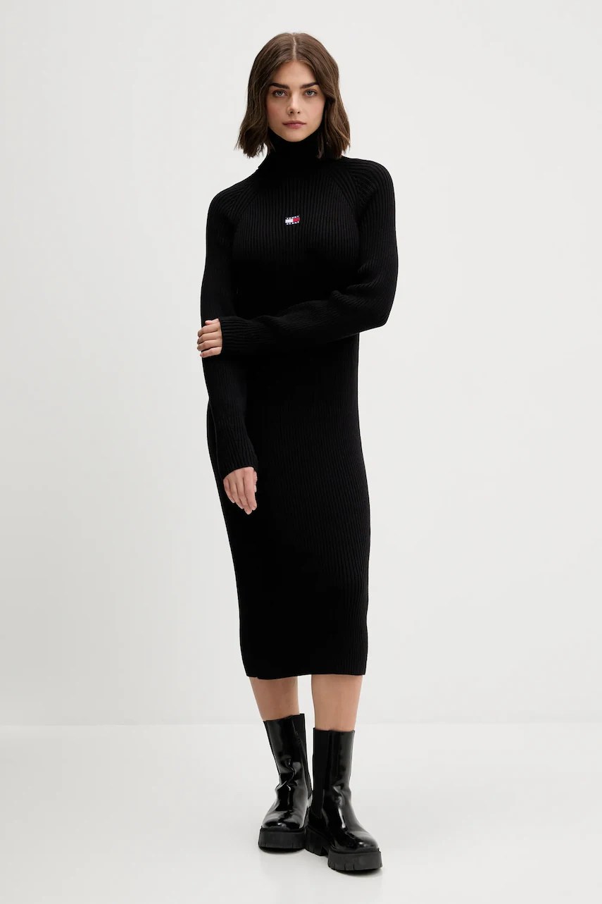 Rochie din bumbac organic tommy jeans Rochie din bumbac organic tommy jeans