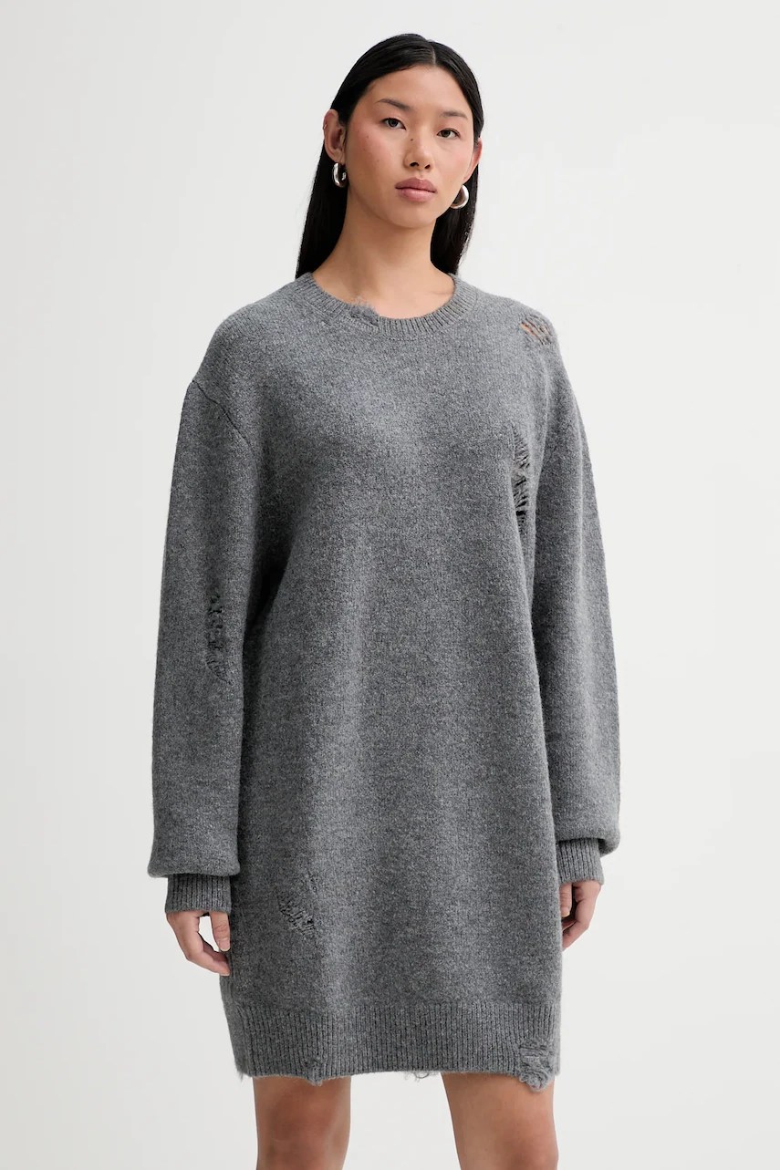 Rochie IRO WM33TONINA cu insert de lână Rochie IRO WM33TONINA cu insert de lână