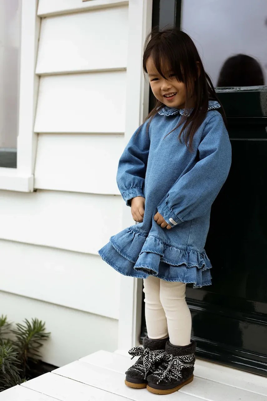 Rochie de bumbac pentru copii donsje Luus Dress Rochie de bumbac pentru copii donsje Luus Dress