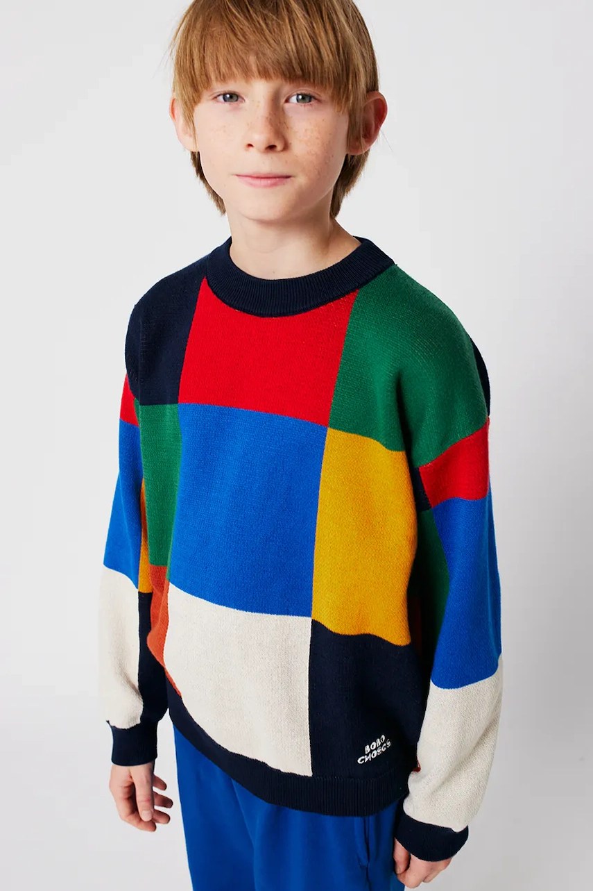 Pulover bobo choses de bumbac pentru copii în culori multicolore Pulover bobo choses de bumbac pentru copii în culori multicolore