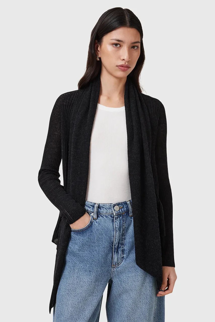 Cardigan AllSaints HARPER din amestec de lână Cardigan AllSaints HARPER din amestec de lână