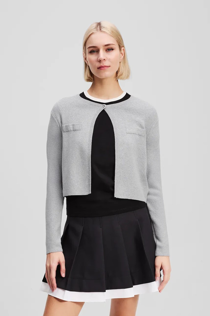 Cardigan din amestec de lână IKON – Karl Lagerfeld Cardigan din amestec de lână IKON – Karl Lagerfeld