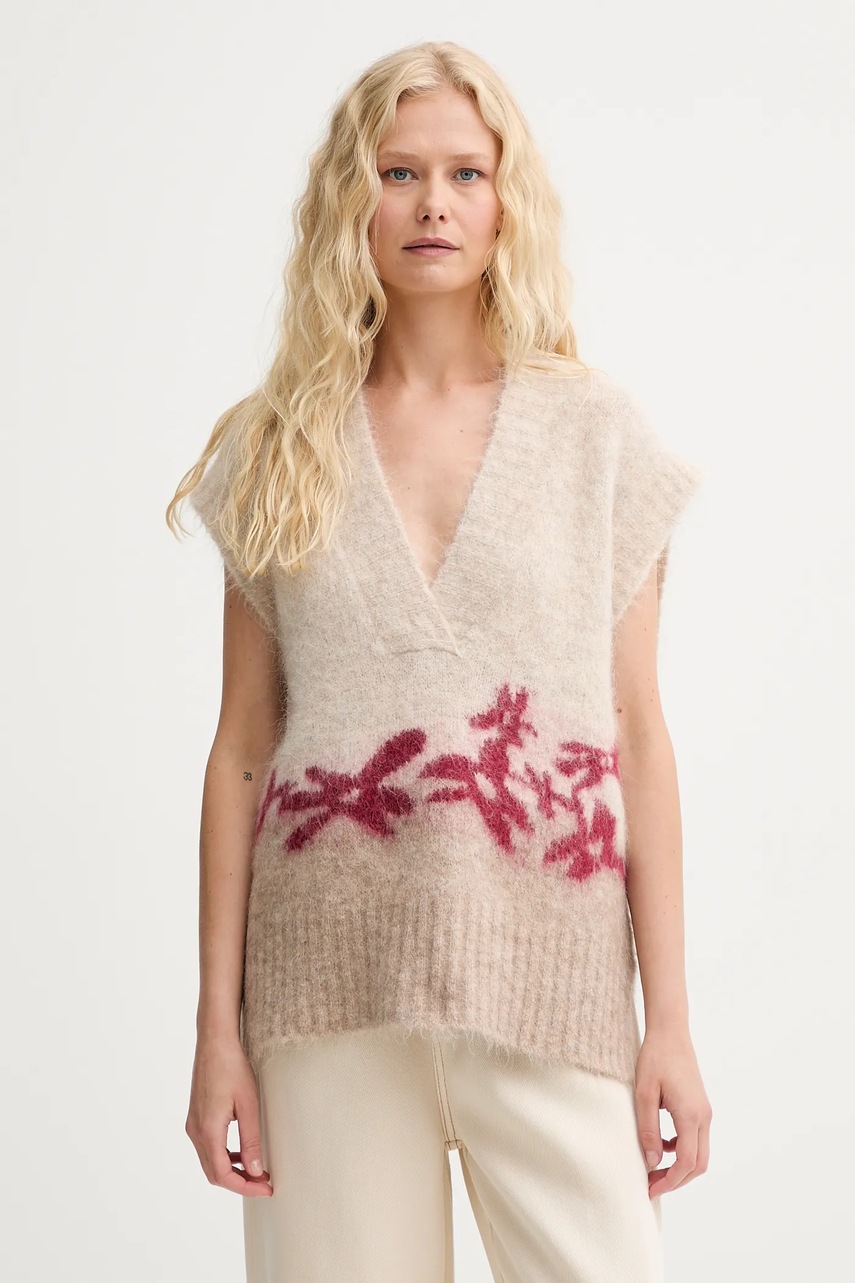 Vestă din lână MUNTHE model PURULIA Vestă din lână MUNTHE model PURULIA