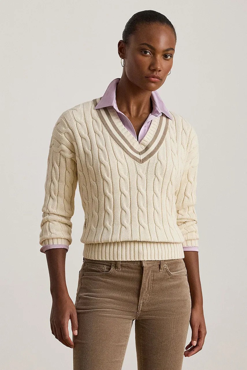 Pulover de bumbac lauren ralph lauren Pulover de bumbac lauren ralph lauren