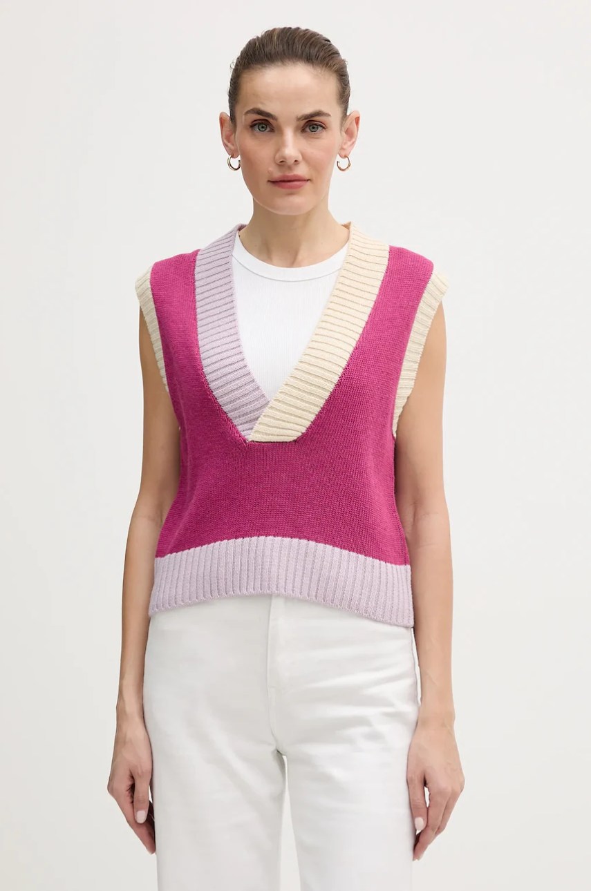 Vestă din amestec de lână united colors of benetton Vestă din amestec de lână united colors of benetton