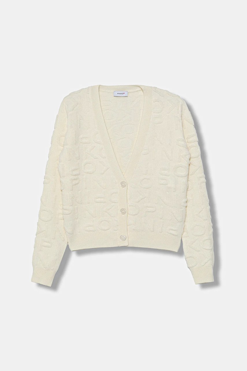 Cardigan de lână roz pentru copii Cardigan de lână roz pentru copii