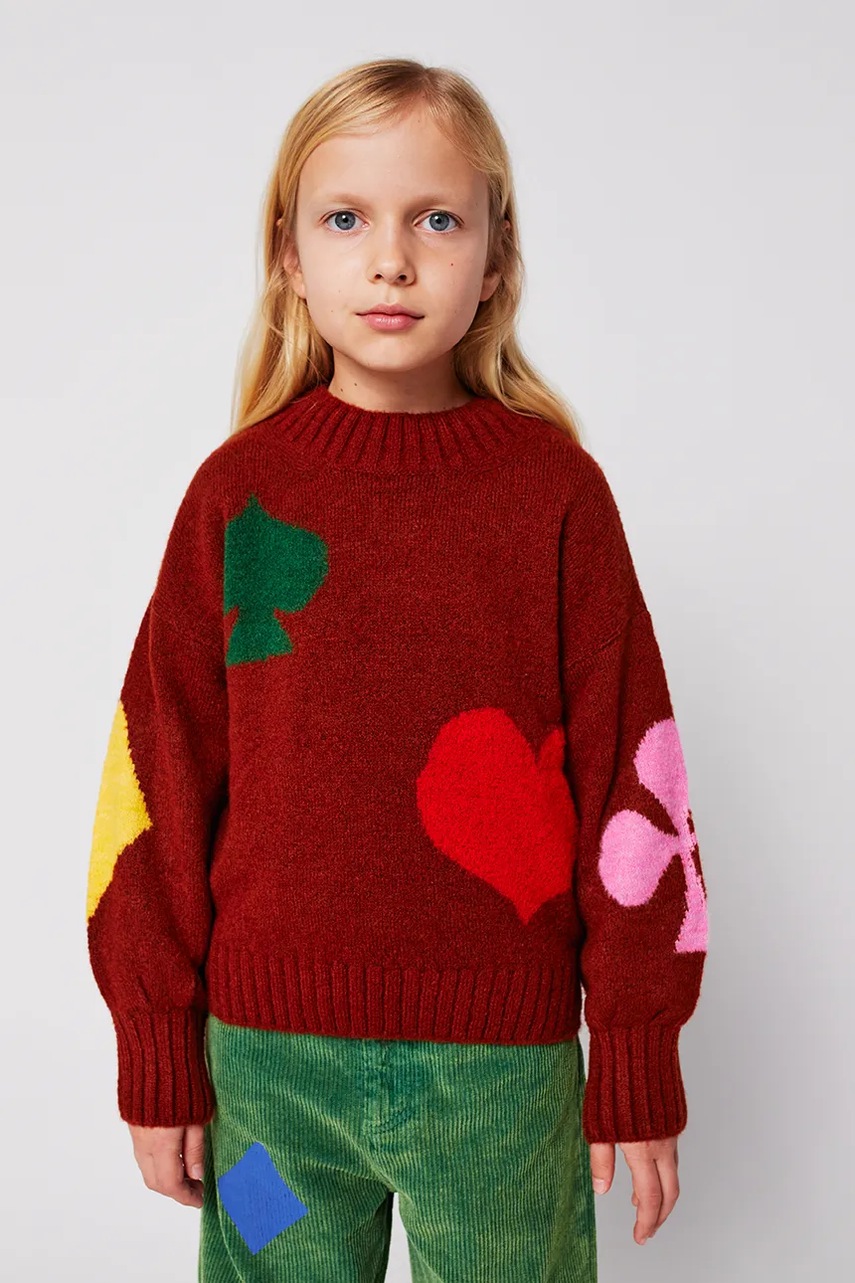 Pulover pentru copii din amestec de lână Bobo Joker Bobo choses Pulover pentru copii din amestec de lână Bobo Joker Bobo choses