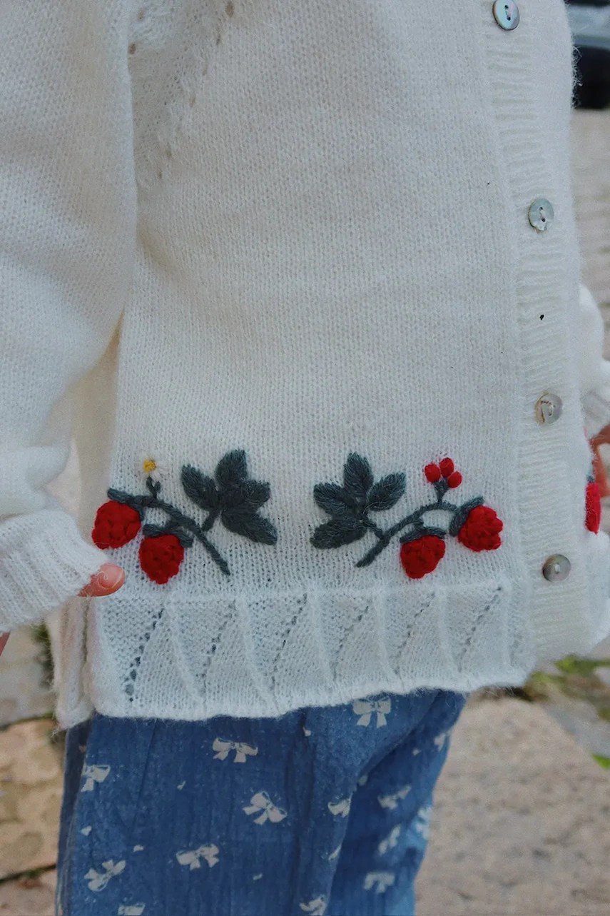 Cardigan copii MINIA FRILL de la konges sløjd Cardigan copii MINIA FRILL de la konges sløjd