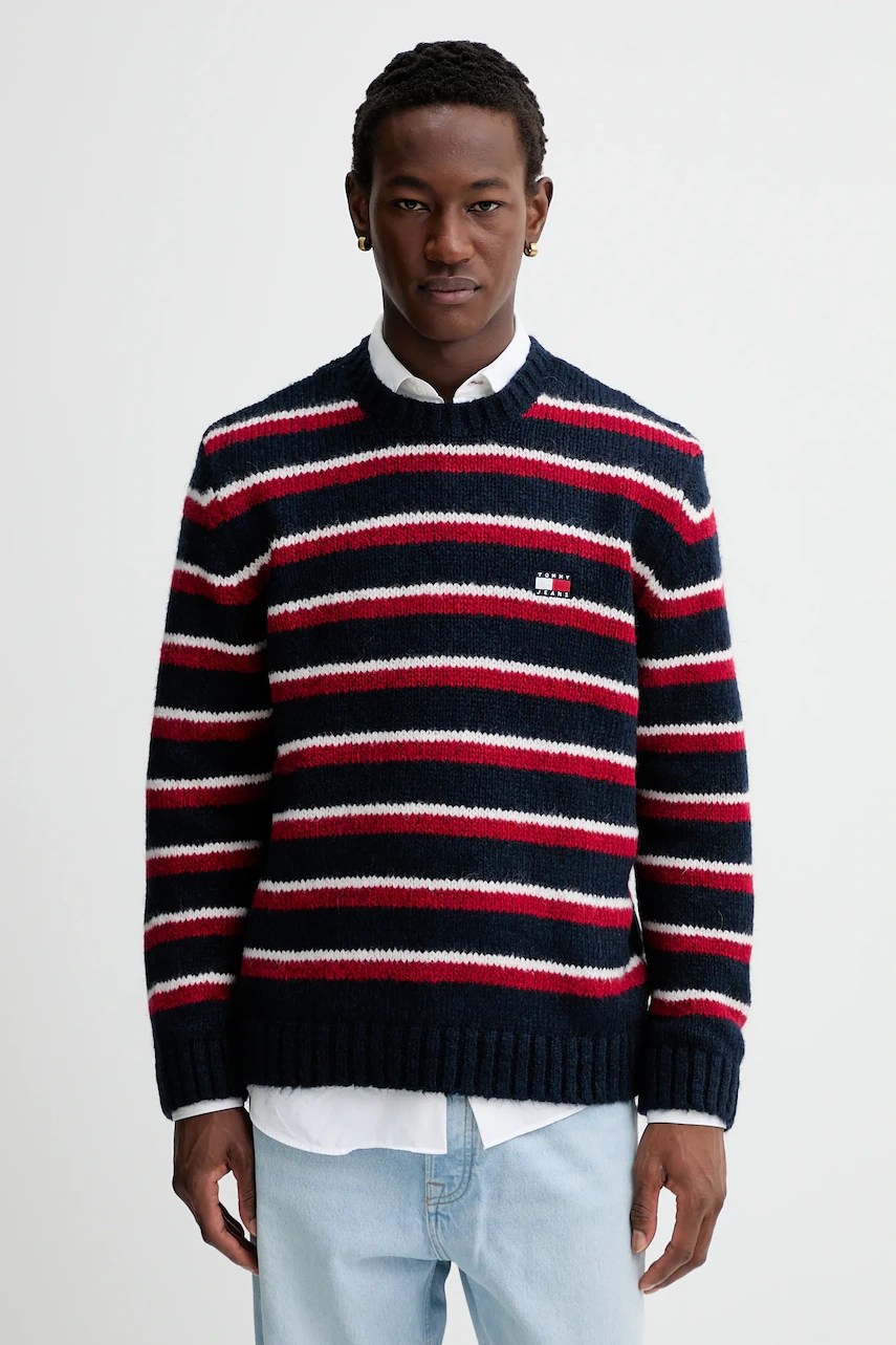 Pulover din amestec de alpaca tommy jeans Pulover din amestec de alpaca tommy jeans