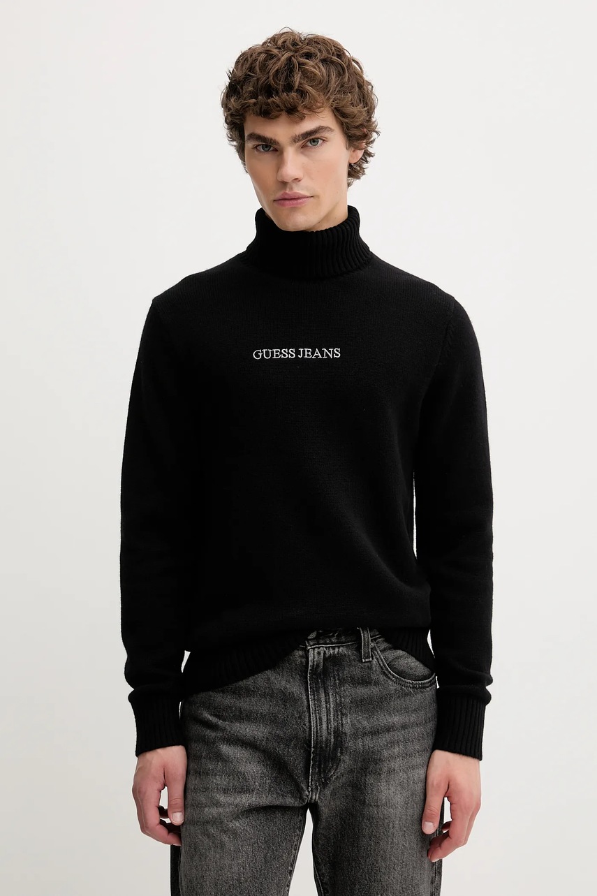 Pulover bărbați guess jeans din amestec de lână Pulover bărbați guess jeans din amestec de lână