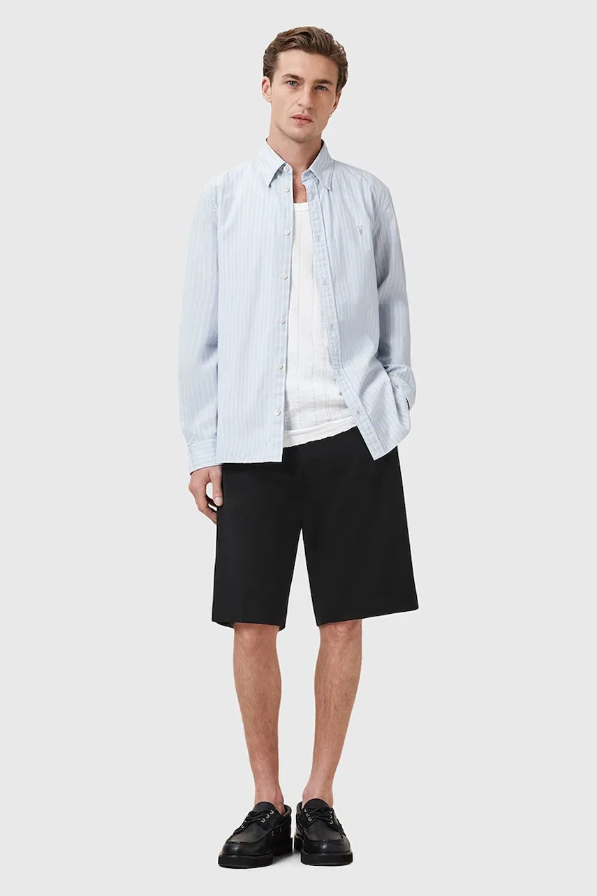 Pantaloni scurți AllSaints din bumbac BAY Pantaloni scurți AllSaints din bumbac BAY