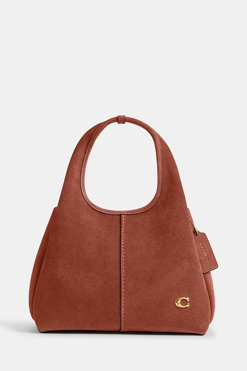 Geantă crossbody de damă coach din piele întoarsă suade lana shoulder bag 23 Geantă crossbody de damă coach din piele întoarsă suade lana shoulder bag 23
