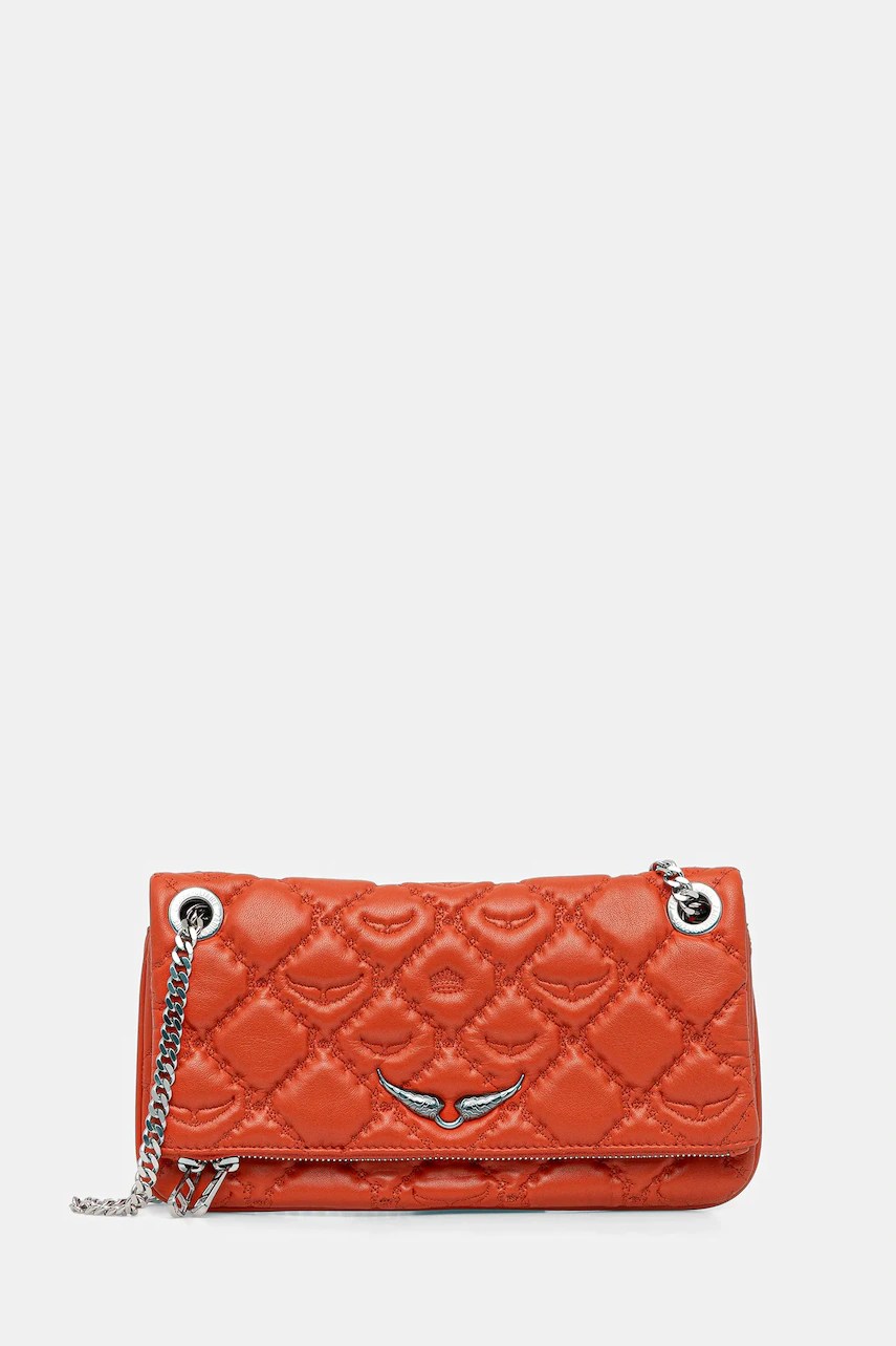 Geantă crossbody ZADIG&VOLTAIRE din piele ROCK II QUILTED MONOGRAM Geantă crossbody ZADIG&VOLTAIRE din piele ROCK II QUILTED MONOGRAM