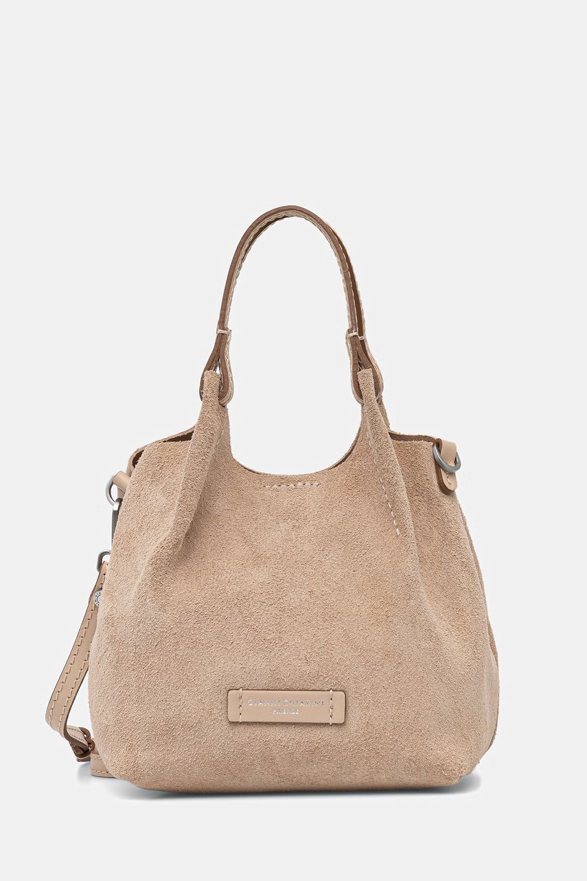 Geantă de mână din piele întoarsă DUA gianni chiarini Geantă de mână din piele întoarsă DUA gianni chiarini