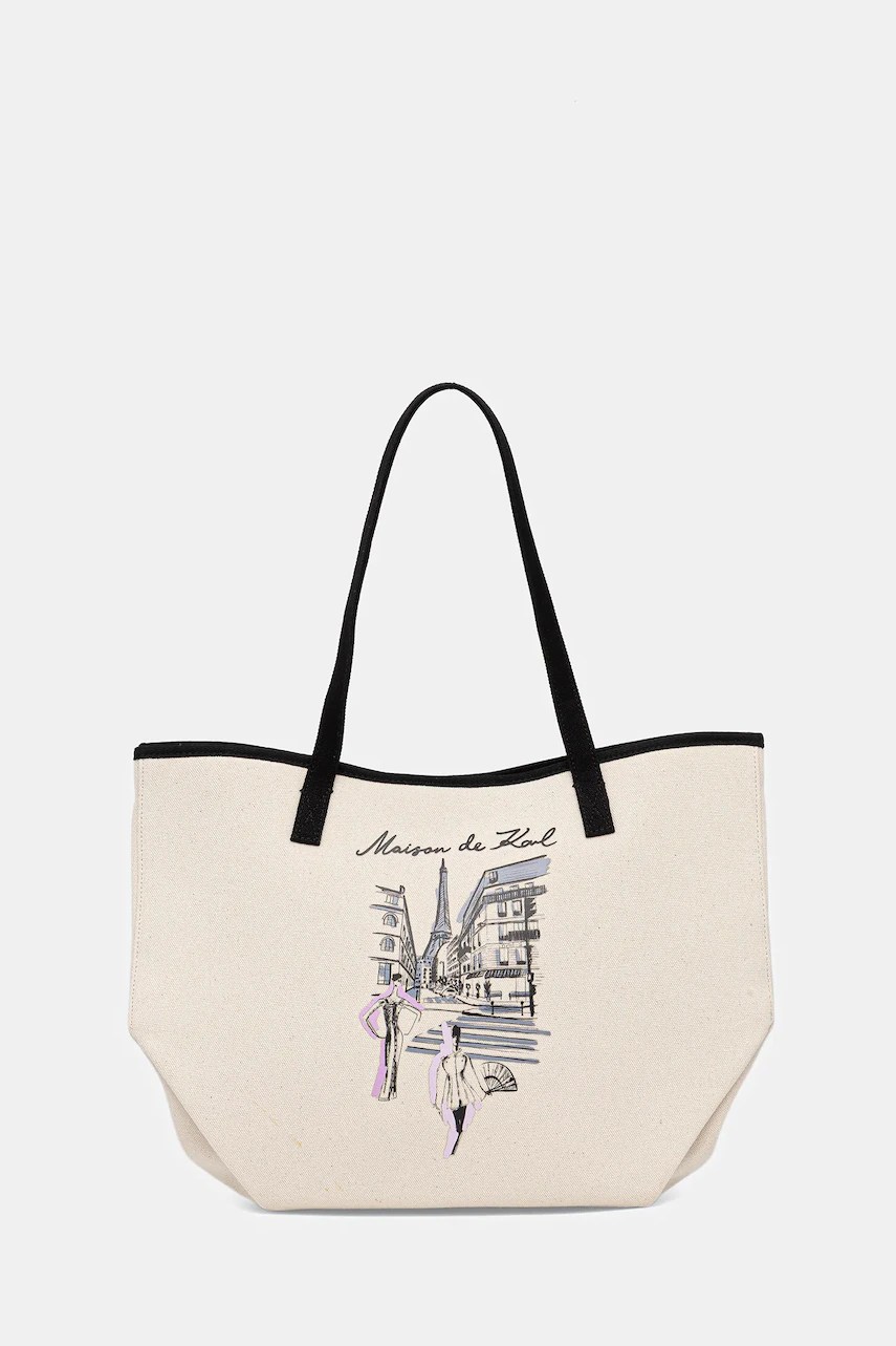 Geantă karl lagerfeld de bumbac k/SKETCH Geantă karl lagerfeld de bumbac k/SKETCH