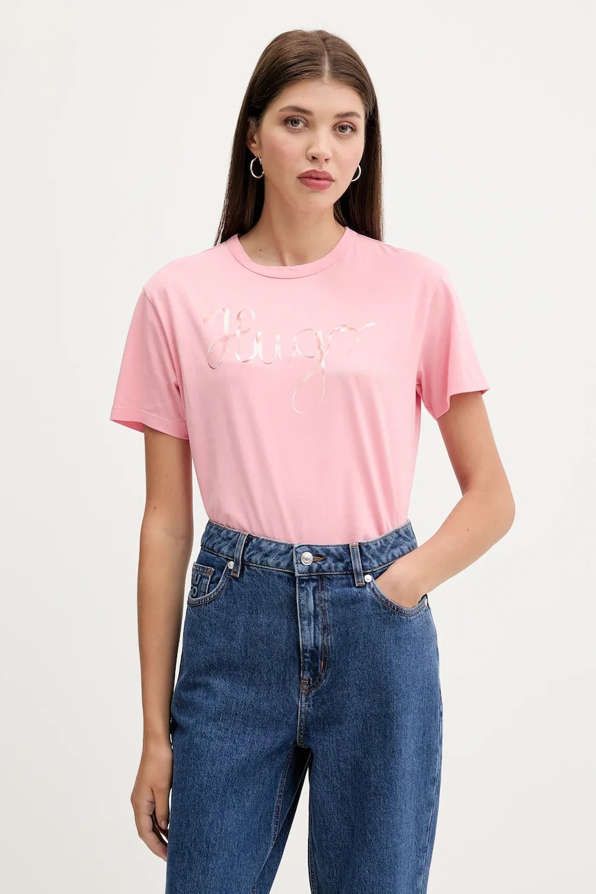 Tricou din bumbac HUGO damacia_5 Tricou din bumbac HUGO damacia_5