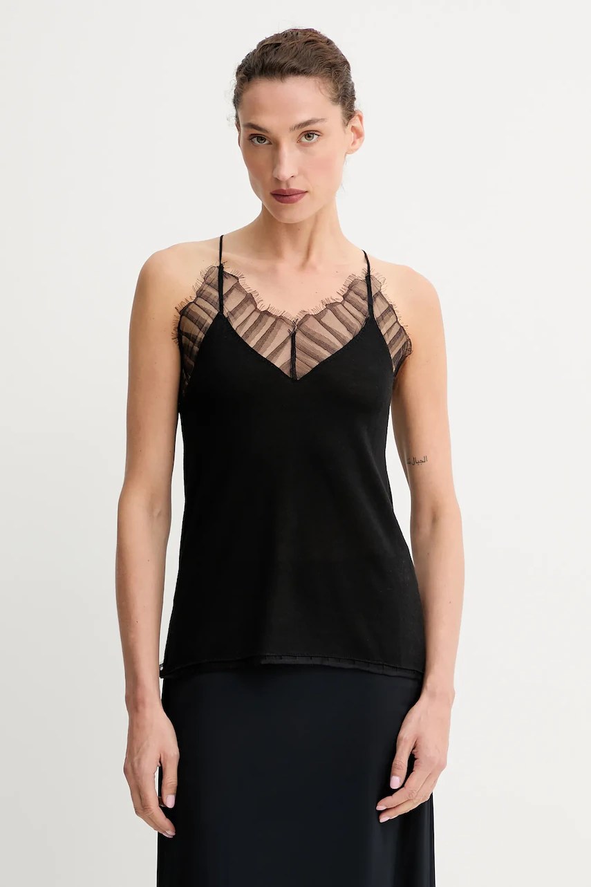 Iro tricou fără mâneci din lână Iro tricou fără mâneci din lână