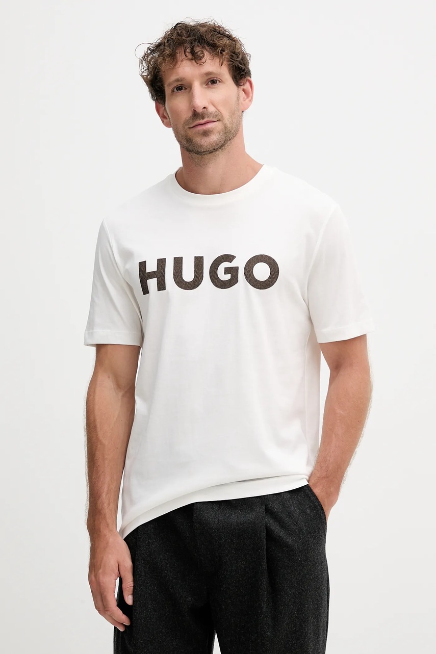 Tricou din bumbac HUGO dulivio_u253 Tricou din bumbac HUGO dulivio_u253