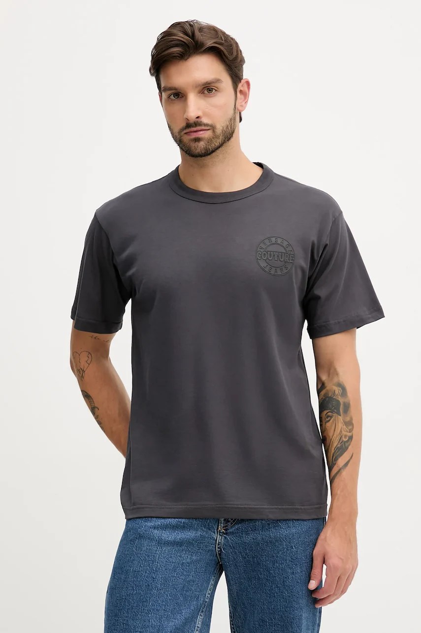 Tricou versace jeans couture din bumbac Tricou versace jeans couture din bumbac