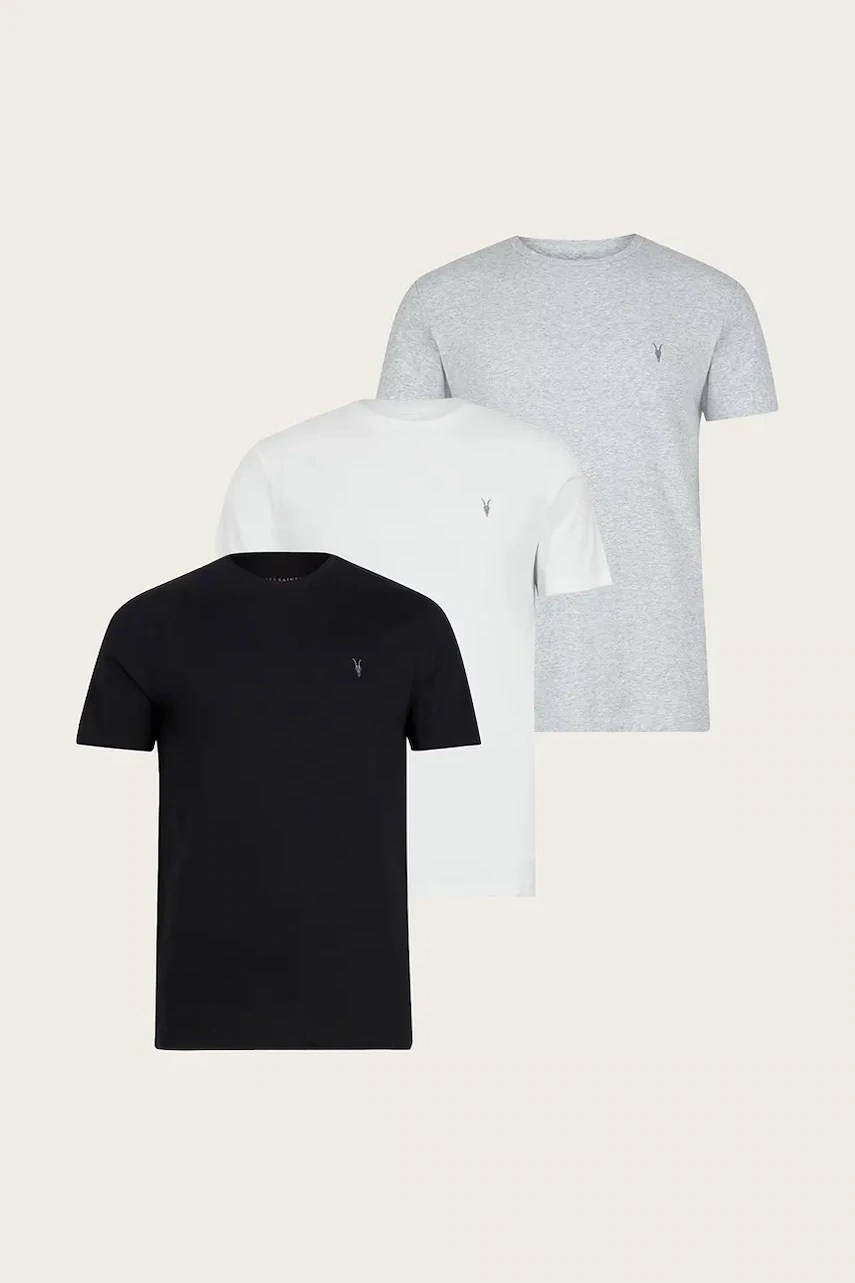 Tricou bărbătesc din bumbac AllSaints TONIC – pachet de 3 Tricou bărbătesc din bumbac AllSaints TONIC – pachet de 3