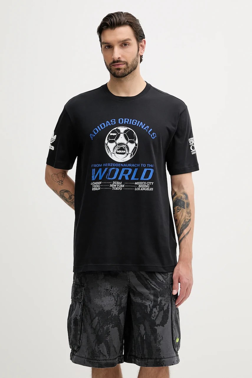 Tricou din bumbac adidas originals 90S Football Tee Tricou din bumbac adidas originals 90S Football Tee